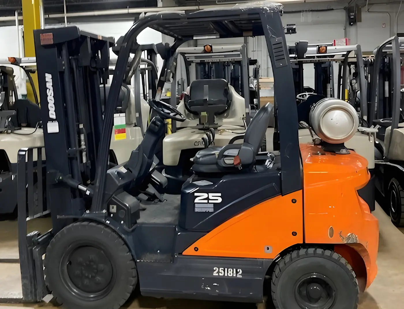 Used Doosan 25 LP forklift from our inventory