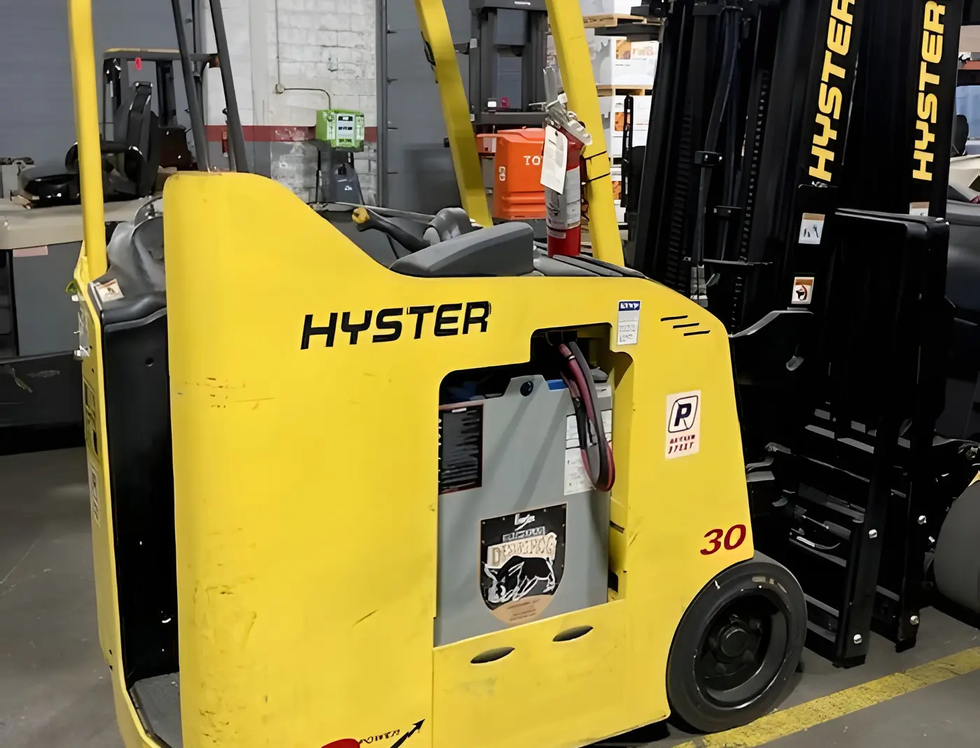 Used Hyster E30H electric forklift from our inventory